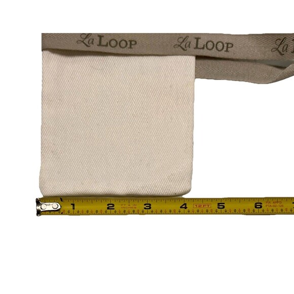 LA LOOP AUTHENTIC EYEWEAR POUCH ONLY Eyeglasses Glasses  Canvas Logo Tie New - Picture 4 of 5